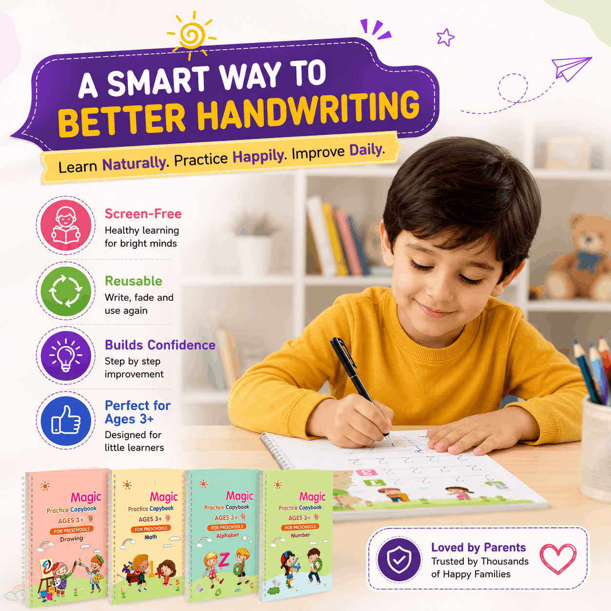 Kids Magic Practice Book Set of 4